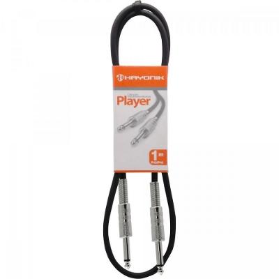 Cabo Para Instrumento Hayonik Player P10xp10 1 Metro Preto