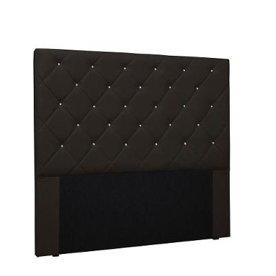 Cabeceira Tania Cama Box Solteiro 90Cm Corino Marrom