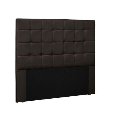 Cabeceira Verona Cama Box Solteiro 90Cm Corino Marrom