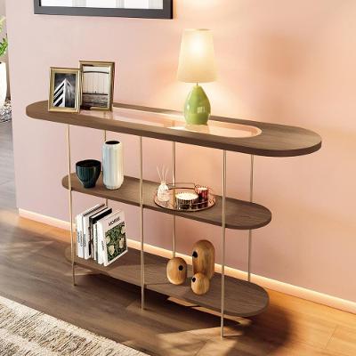 Aparador Buffet Infinity Detalhe Em Vidro Castanho