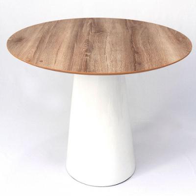 Mesa Cone 110cm Tampo Mezzo Castani Preto