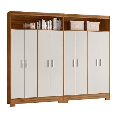 Armário Multiuso Duplo Nt4030 8 Portas Freijó/off White
