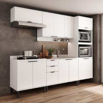 Armário de Cozinha Completa C Balcão Miami Essence 1 Porta 1 Gaveta MDP Branco