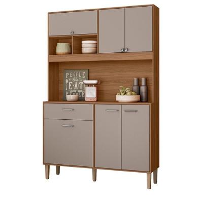 Armario De Cozinha Erva Doce 120 Cm 6 Portas E 1 Gaveta Ipe-fendy Ipe-fendy