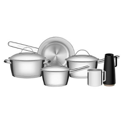 Jogo De Panelas Tramontina Allegra Inox 6 Peças