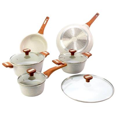Kit 5 PeçasCaçarolas Frigideiras Antiaderente Temperatti Bianco