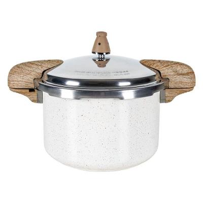 Panela De Pressão Indução Brinox Antiaderente Ceramic Life Pressure 5,4 Litros ø22cm Vanilla Vanilla