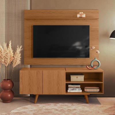 Painel Para Tv Maia Com Rack Aldan Colibri Móveis Freijó