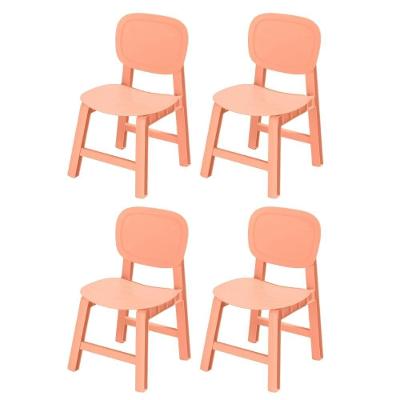 Kit 4 Cadeiras Infantil Pipa Rivatti 38,5cm Pp Pêssego