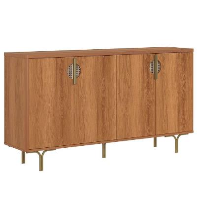 Buffet Aparador Para Sala De Jantar 4 Portas Marella Jequitiba