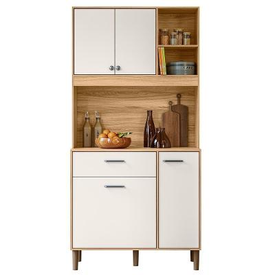 Armário de Cozinha Compacta Retrô Wallie N03 4 Portas 1 Gaveta MDF 90cm Off White