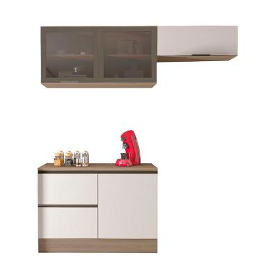 Armario De Cozinha Etna Com 4 Portas 3 Gavetas E Rodapé Carvalho Oak/off White