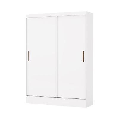Guarda Roupa Solteiro Santiago 2 Portas 2 Gavetas Sem Espelho Carioca Moveis Branco