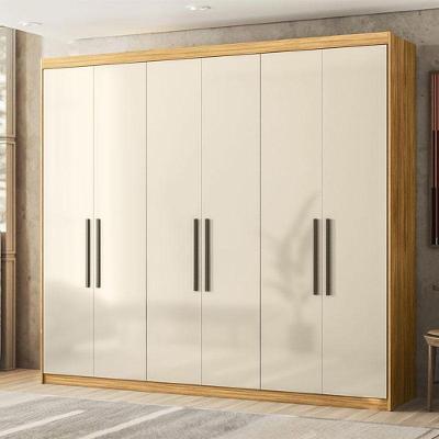 Guarda Roupa Casal Ambiente Venice 62780 Cinamon Touch Off White - Demóbile