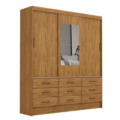 Guarda Roupa Sevilha 3 Portas 9 Gavetas Com Espelho Carioca Moveis Cinamomo