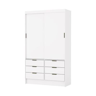 Guarda Roupa Sevilha 2 Portas De Correr Sem Espelho Carioca Moveis Branco