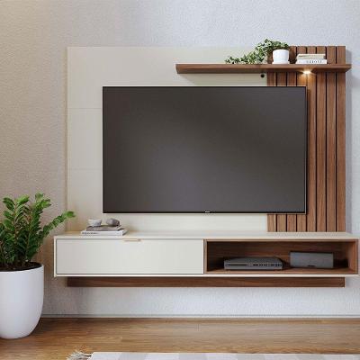 Painel Tv 65 Pol 180cm Bancada Suspensa Zurique Off White-nogueira Real C04 - D'rossi