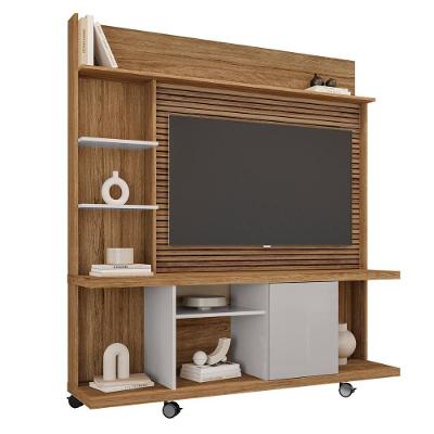 Home Taurus 160 Cm Para Tv Até 47” Polegadas E Rodízios Cinamomo/off White - Ripa