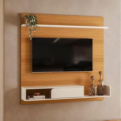 Painel Para Tv Suspenso Evo Ambiente Cinamomo Off White – Hb Móveis