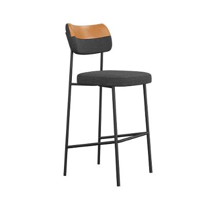 Banqueta Alta Mona Courissimo Whisky E Grafite - Ssx Multicoisas