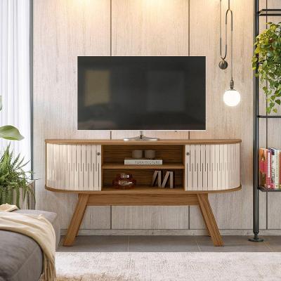 Rack Tv 55 Pol 136cm Bancada Para Sala Rylan Naturale/off White M20 - D'rossi