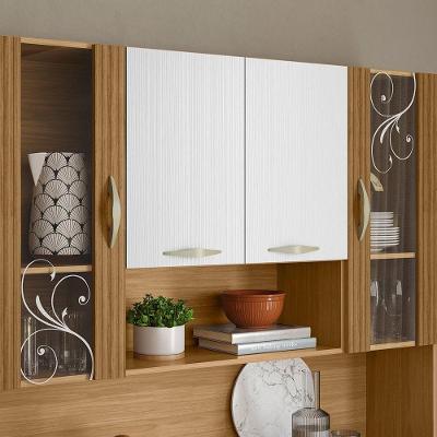 Armário de Cozinha Golden 8 Portas 2 Gavetas MDF 121.4cm Amadeirado Freijó Supremo