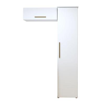 Lavanderia Modulada 1 Armário Multiuso E Armário Aéreo Bauru - Kaiki Móveis Branco