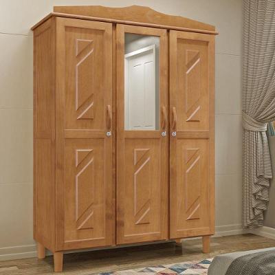 Guarda-roupa 3 Portas 3 Gavetas Freijó Brasil Madeira Pinus - Cavazotto