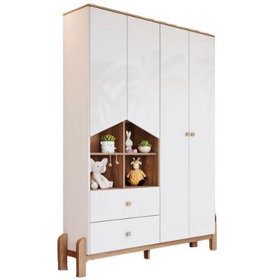 Guarda Roupa Infantil 4 Portas 142 Cm Ternura Branco Jequitiba Henn