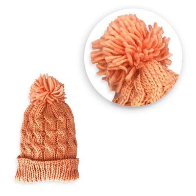 Kit 06 Touca Com Pompom Salmão Gorro Confortável E Macio