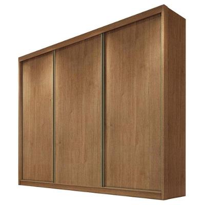 Guarda Roupa Casal Medelim 3 Portas 6 Gavetas Cumaru 23 - Novo Horizonte