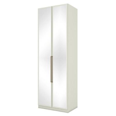 Guarda Roupa Modulado Seletto 2 Portas 3 Gavetas Areia com Espelho