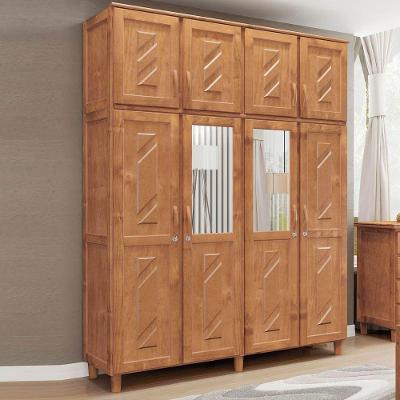 Guarda-roupa 8 Portas 3 Gavetas Freijó Grécia Madeira Pinus - Cavazotto