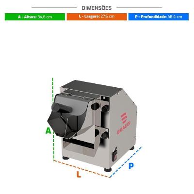 Ralador De Queijo Coco Industrial Elétrico 3 Discos Inox 150mm 1/3cv Brq-10 I Bivolt - Braesi B18744 Bivolt