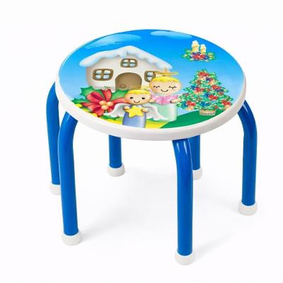 Banquinho Infantil Reforçado Azul Para Estudos E Lanche Conforto E Segurança Para O Dia A Dia Das Crianças