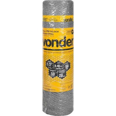 Tela Metálica Hexagonal, Viveiro, Malha 1/2, 26 Bwg X 0,8 M, Com 50 M, Vonder Ostenvonder
