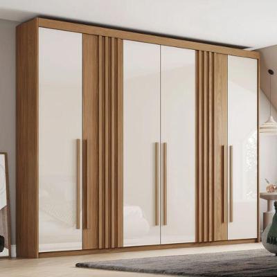 Guarda-roupa Casal 6 Portas 4 Gavetas Henn Norton Nature/off White