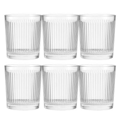 Jogo 6 Copo De Vidro Transparente Down Line 360ml Em Casa Tem