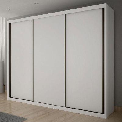 Guarda Roupa Casal Ambiente Palazzo 3 Portas 6 Gavetas Neve - Novo Horizonte
