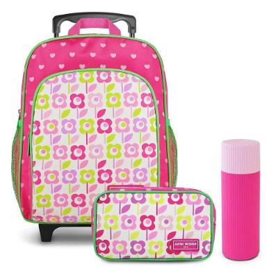 Conjunto Infantil Com Mochila E Acessórios Jacki Design Pink