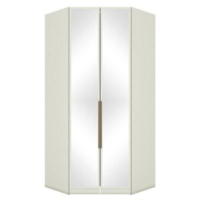 Guarda Roupa Modulado Canto Closet Seletto 2 Portas Areia Com Espelho - Móveis Henn Areia