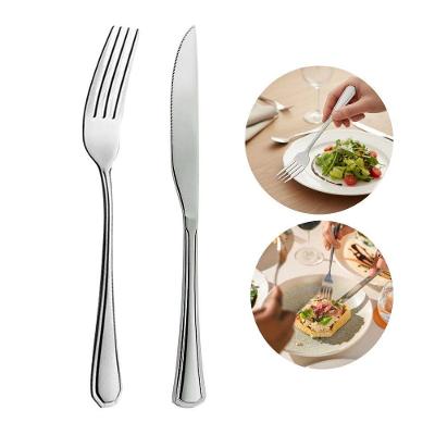 Jogo 12 Garfos E 12 Facas Aço Inox Cor Prata Linha Silver Em Casa Tem 21cm