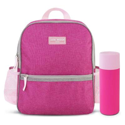 Kit Para Passeios: Mochila Infantil E Porta Itens Jacki Design Pink