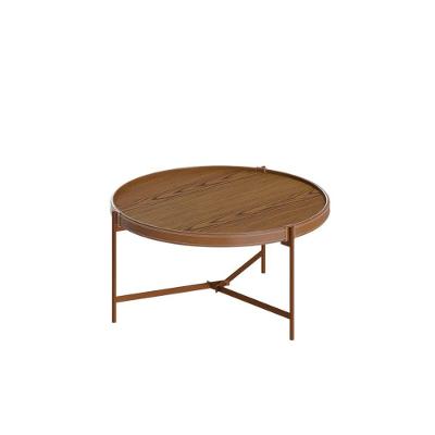 Mesa De Centro Aqua 71 Freijo Com Cobre - Imcal Moveis