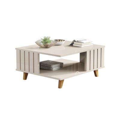 Mesa Centro Acai Off White - Moveis Jb