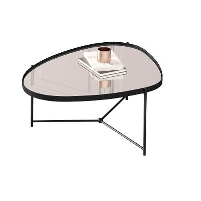 Mesa De Centro Organica Alamanda Preto Pe Preto - Moveis Jb
