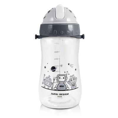 Garrafa Infantil Amiguinhos 460 Ml - Jacki Design Robo Preto
