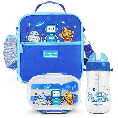 Kit Infantil 3pçs - Bolsa Térmica, Pote P/ Lanche 400ml E Garrafa 460ml - Pink