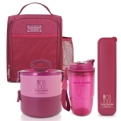 Kit Joy 4 Peças – Bolsa Térmica, Marmita 1600ml, Copo 500ml E Porta Talheres