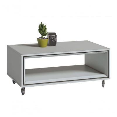 Mesa De Centro ópera Branco Acetinado - Imcal Móveis